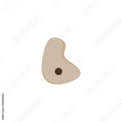 Holds for rock climbing walls. Vector illustration 