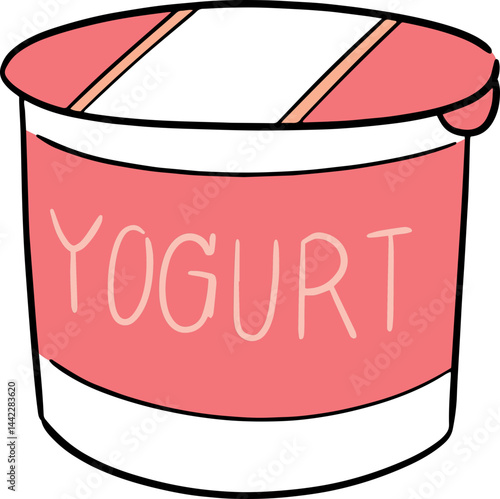Illustration of yogurt
