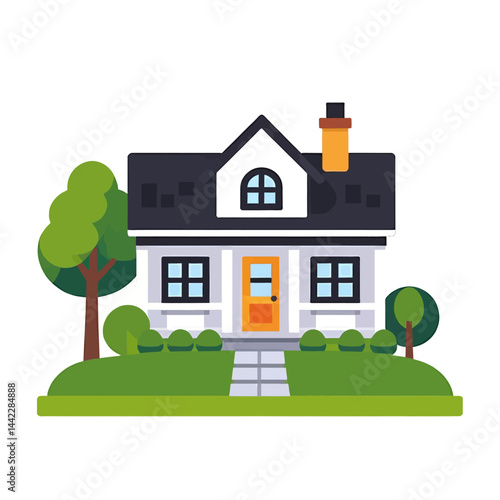 flat-design-house-vector-illustration