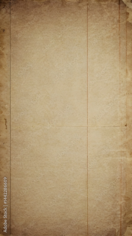 Fototapeta premium Old Paper Texture with Folds and Wrinkles for Background