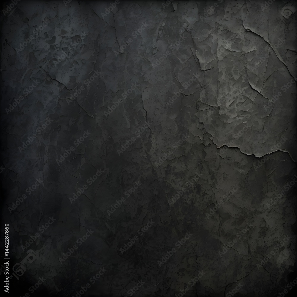 Fototapeta premium Abstract Dark Gray Grunge Texture with Cracked Paint