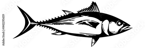vector illustration of fish for a world tuna day