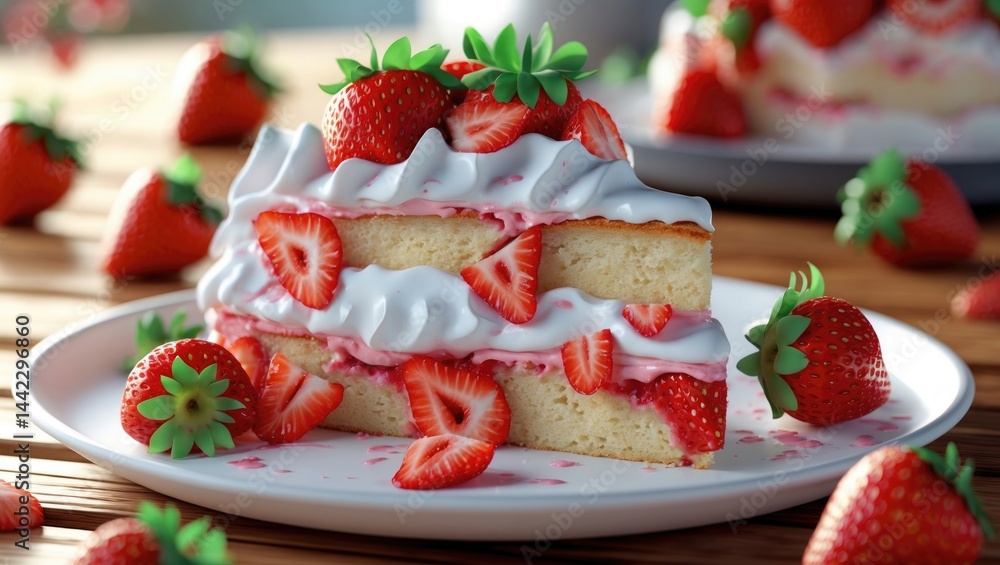 recently prepared strawberry shortcake recently prepared strawberry shortcake