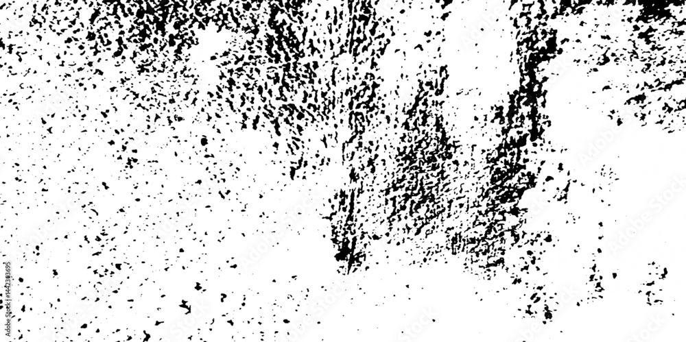 Obraz premium Abstract black and white grunge noise distressed texture background. Dust and scratches grain texture on white and black background isolated transparency background. 
