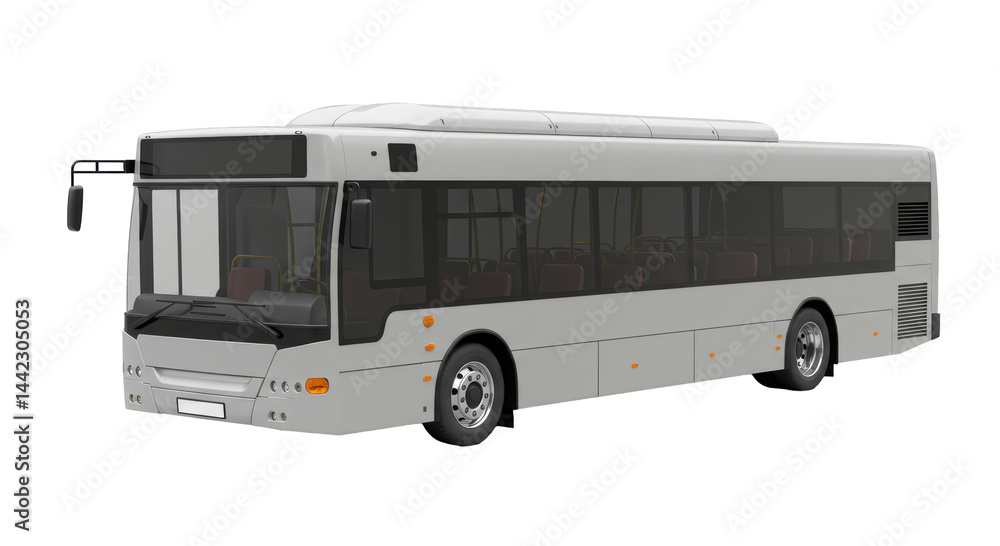 Isolated City Bus Public Transportation Isolated City Bus Public Transportation