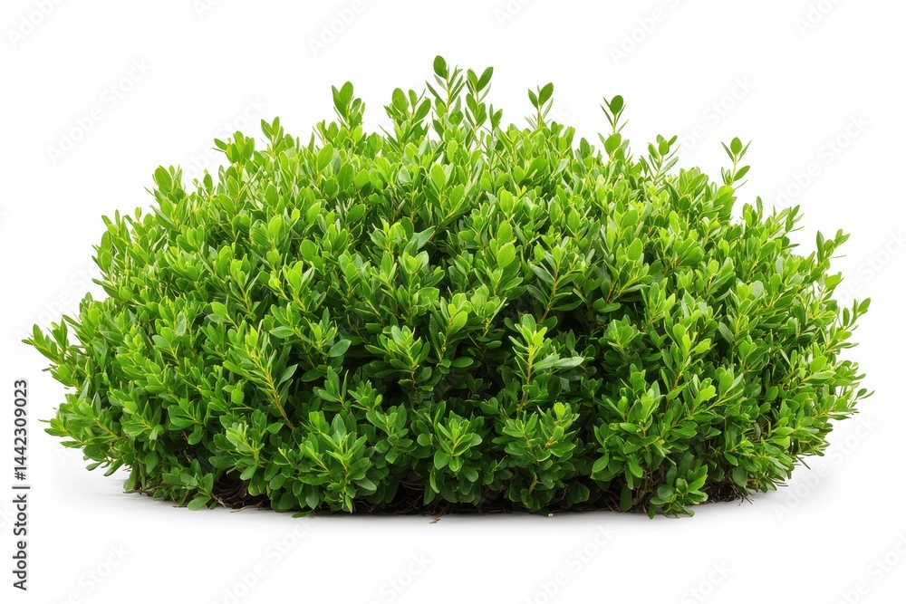 Fototapeta premium A green bush on white ground