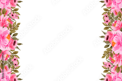 Wallpaper Mural Watercolor flowers background vector for design. Torontodigital.ca