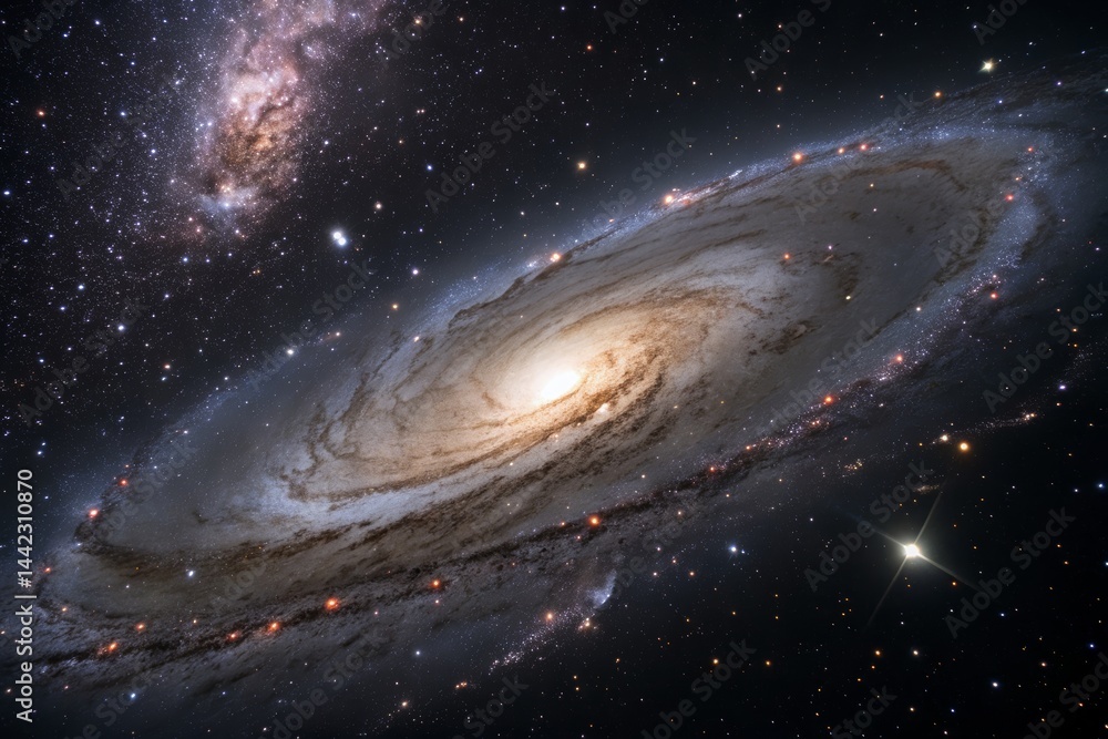Spiral Galaxy in Deep Space Spiral Galaxy in Deep Space