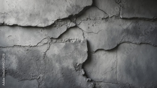 Background texture of an old gray cement wall