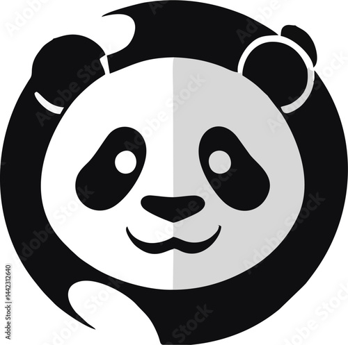 panda face vector