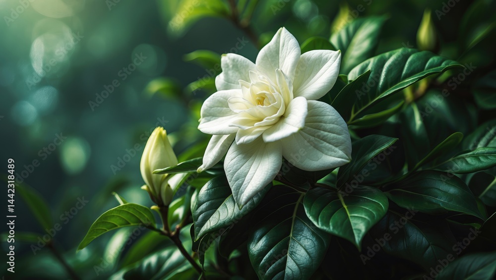 Fototapeta premium Identifying Gardenia jasminoides