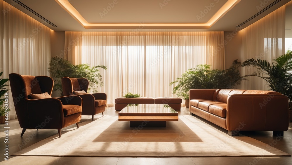 Contemporary luxury residence living area Contemporary luxury residence living area
