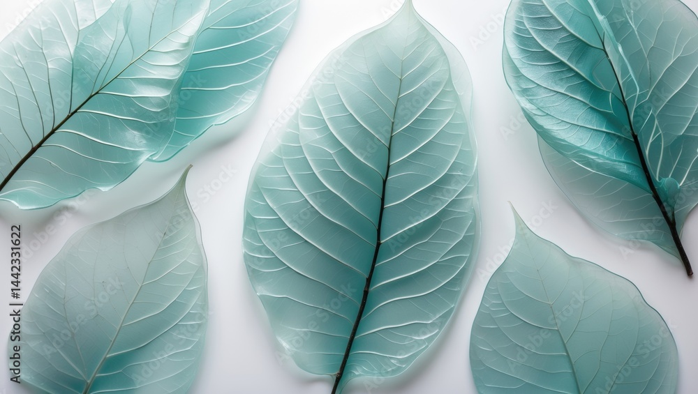 Obraz premium Leaves set apart on a background