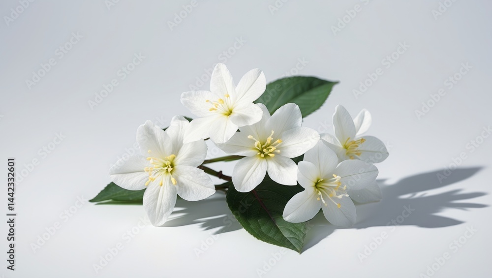 Clipping path of Jasmine Flower on a plain background Clipping path of Jasmine Flower on a plain background