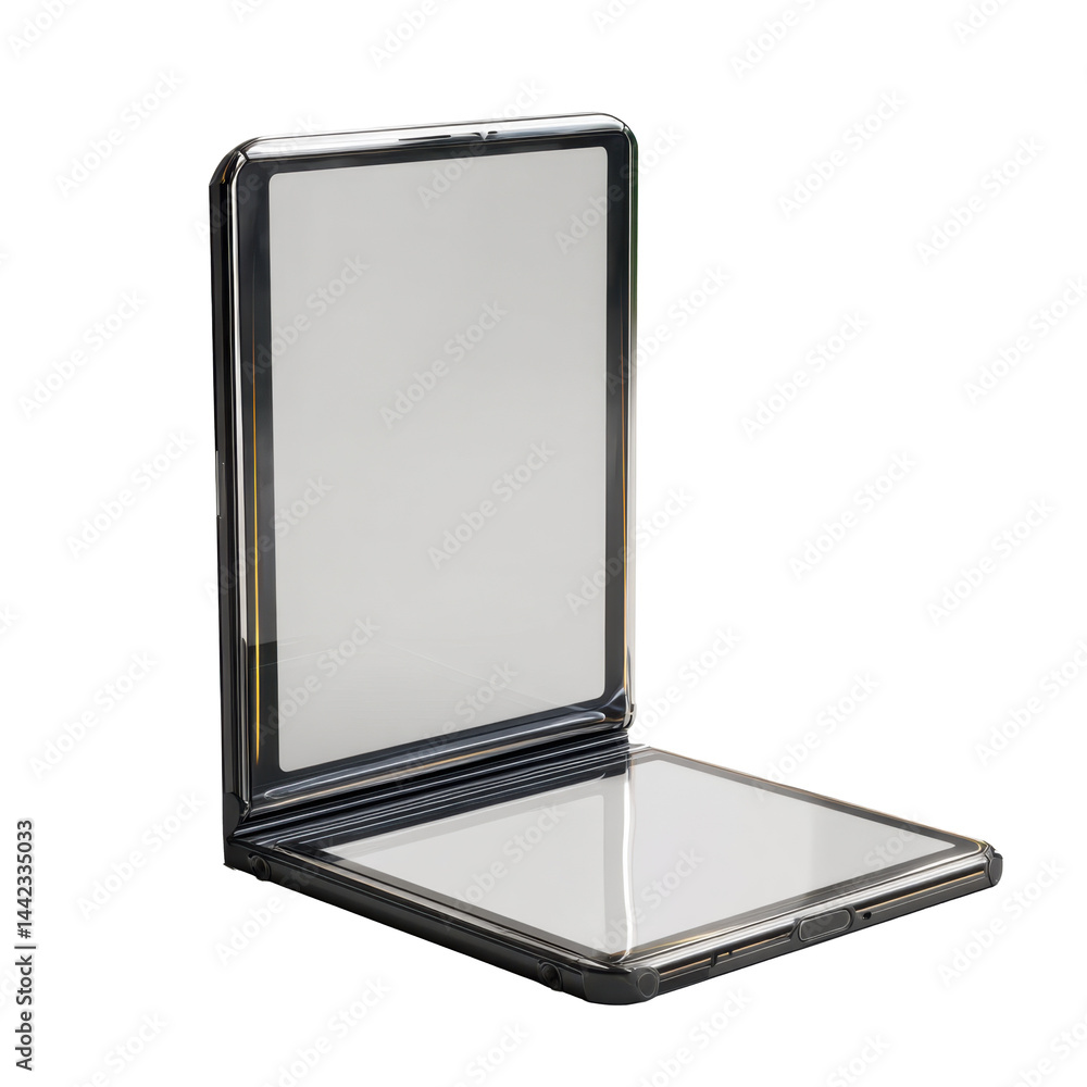 Foldable player screen, on transparent background Foldable player screen, on transparent background
