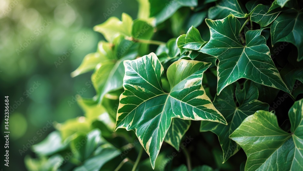 Obraz premium Ivy with variegated foliage