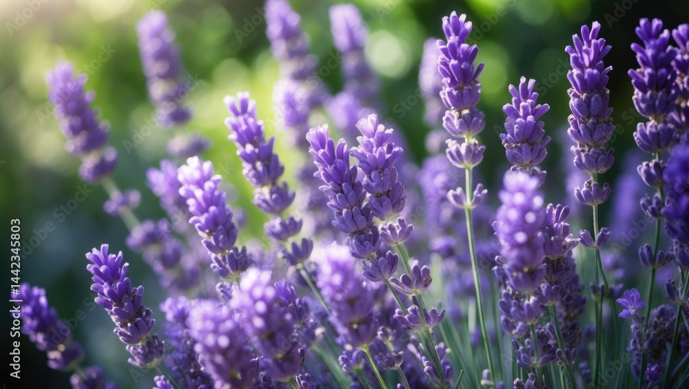 Obraz premium Intimate capture of lavender in bloom
