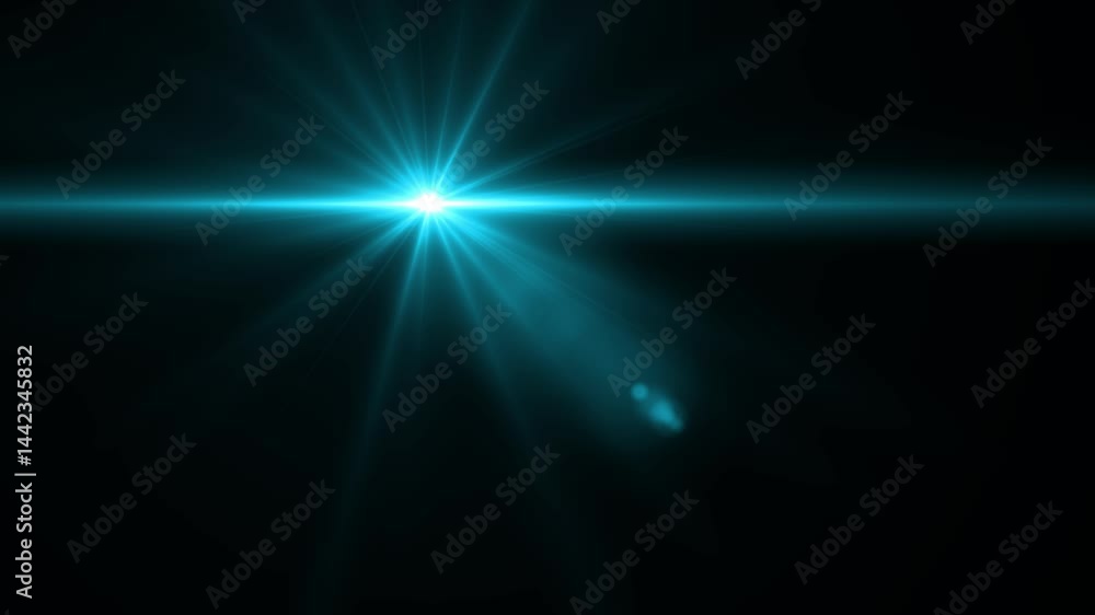Twinkling star motion graphics, Shiny optical flare light animation Isolated on Black Background Twinkling star motion graphics, Shiny optical flare light animation Isolated on Black Background