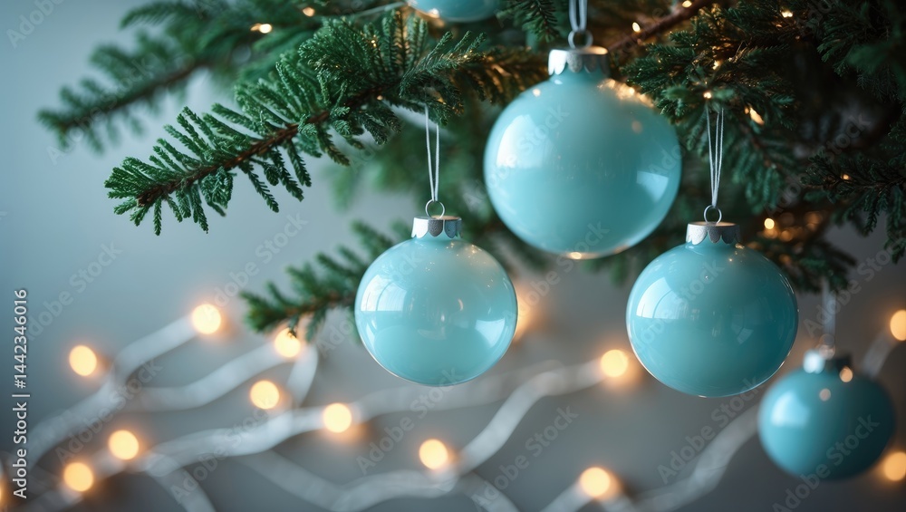 Holiday decorations using see-through balls Holiday decorations using see-through balls