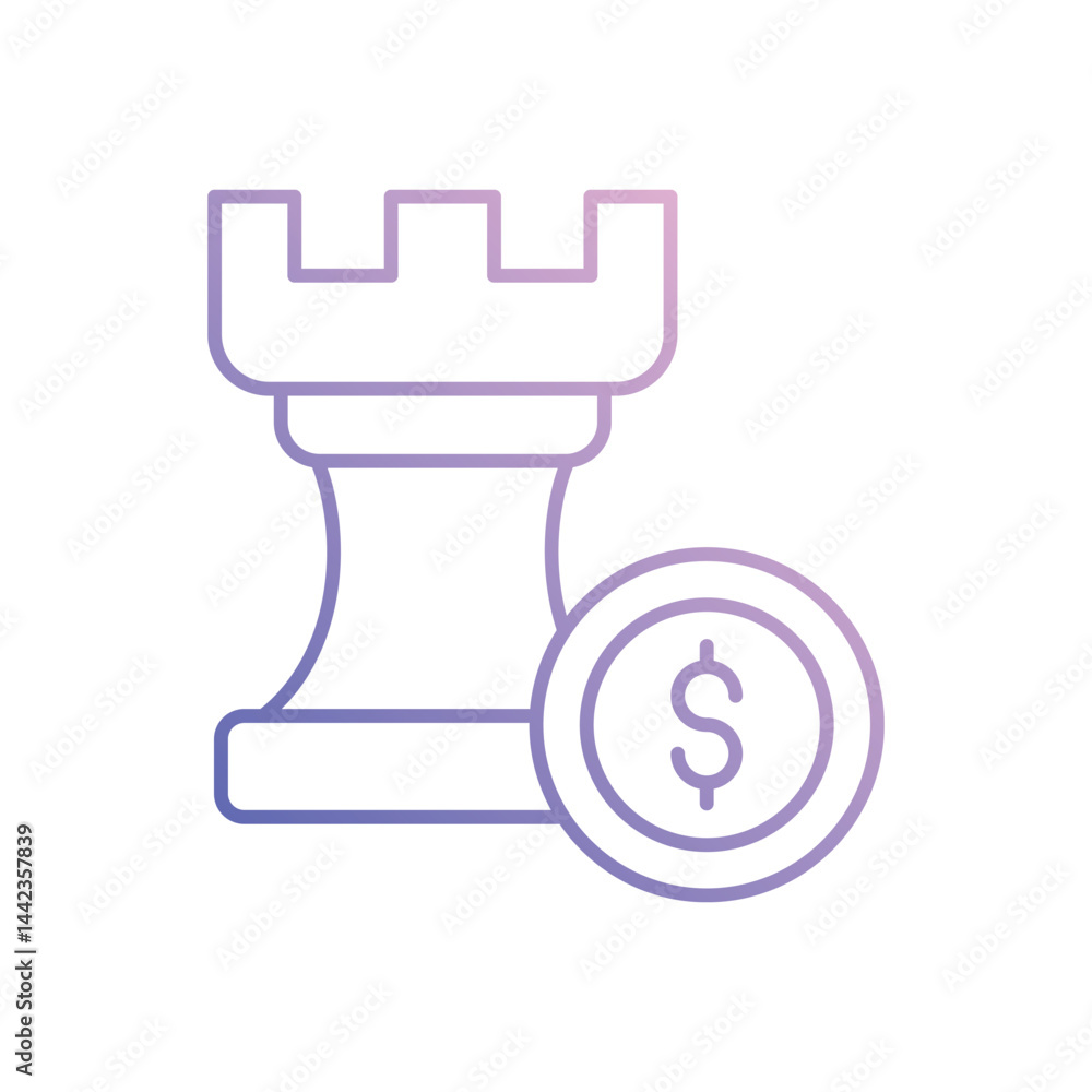 Finance Strategy Vector icon Finance Strategy Vector icon