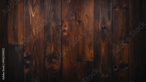 dark wood texture on a background of brown planks