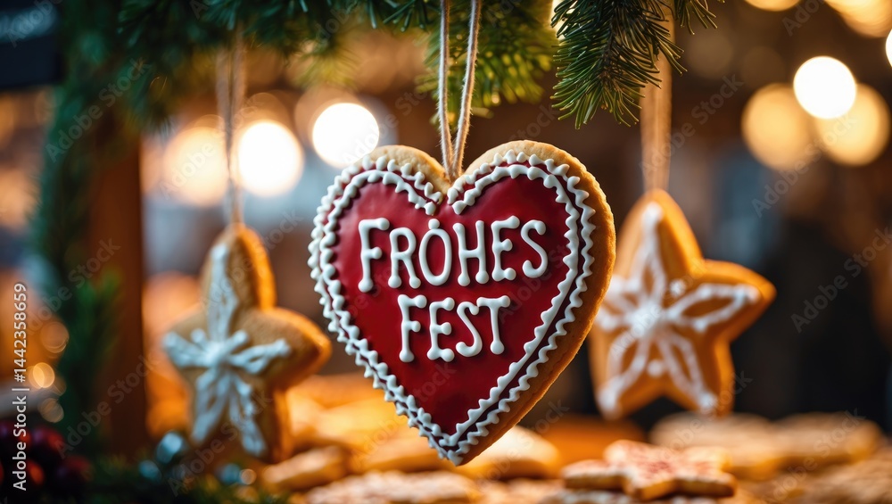 Fototapeta premium Festive decoration at market