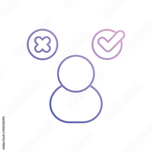 Decision Making Vector icon