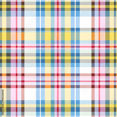 Modern plaid pattern in electric-luxury colors, seamless pattern.