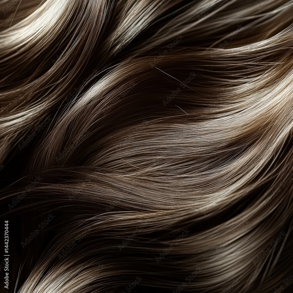 Naklejka premium Close up of a woman's hair with a lot of texture