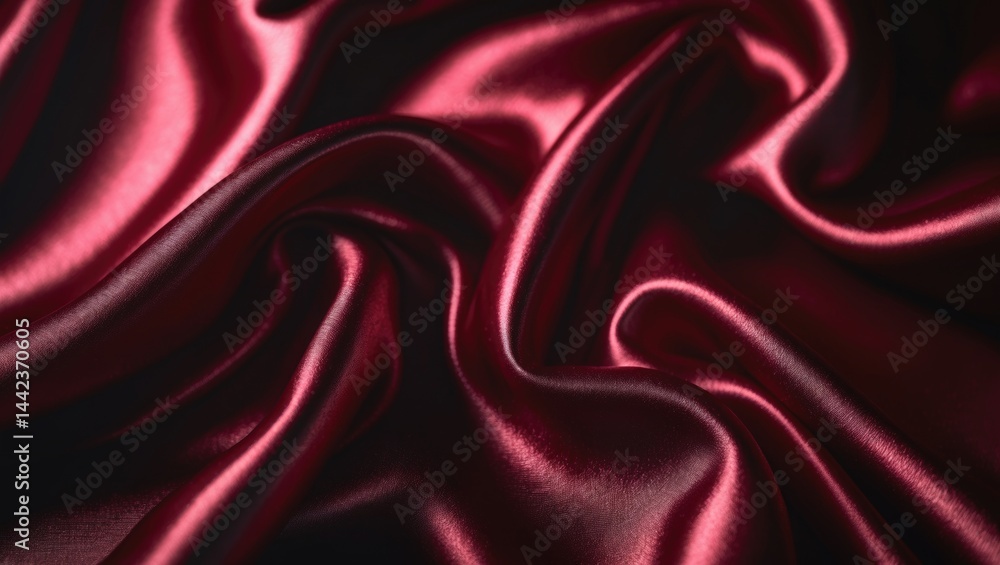 Fototapeta premium Detailed view of rippled fabric texture backdrop