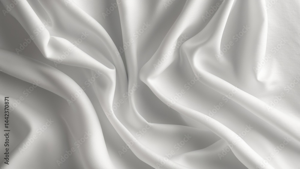 Intimate shot of the texture in wrinkled bed sheet fabric Intimate shot of the texture in wrinkled bed sheet fabric