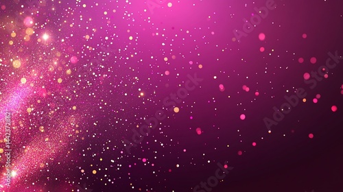 Obraz na płótnie Abstract pink and gold glitter bokeh background. w salonie