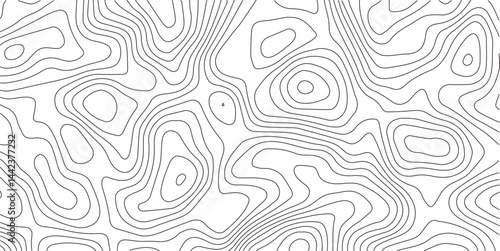 Abstract Topographic background. Geographic line map. Wavy pattern design. Paper texture imitation of a geographical map shades. Vector illustration.	