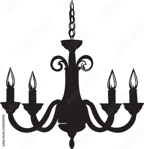 vector illustration of a candlestick