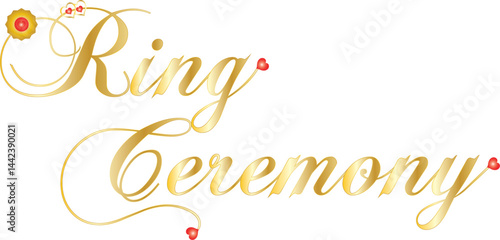 Ring Ceremony calligraphy