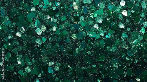 Obraz na płótnie Emerald green glitter texture background. w salonie