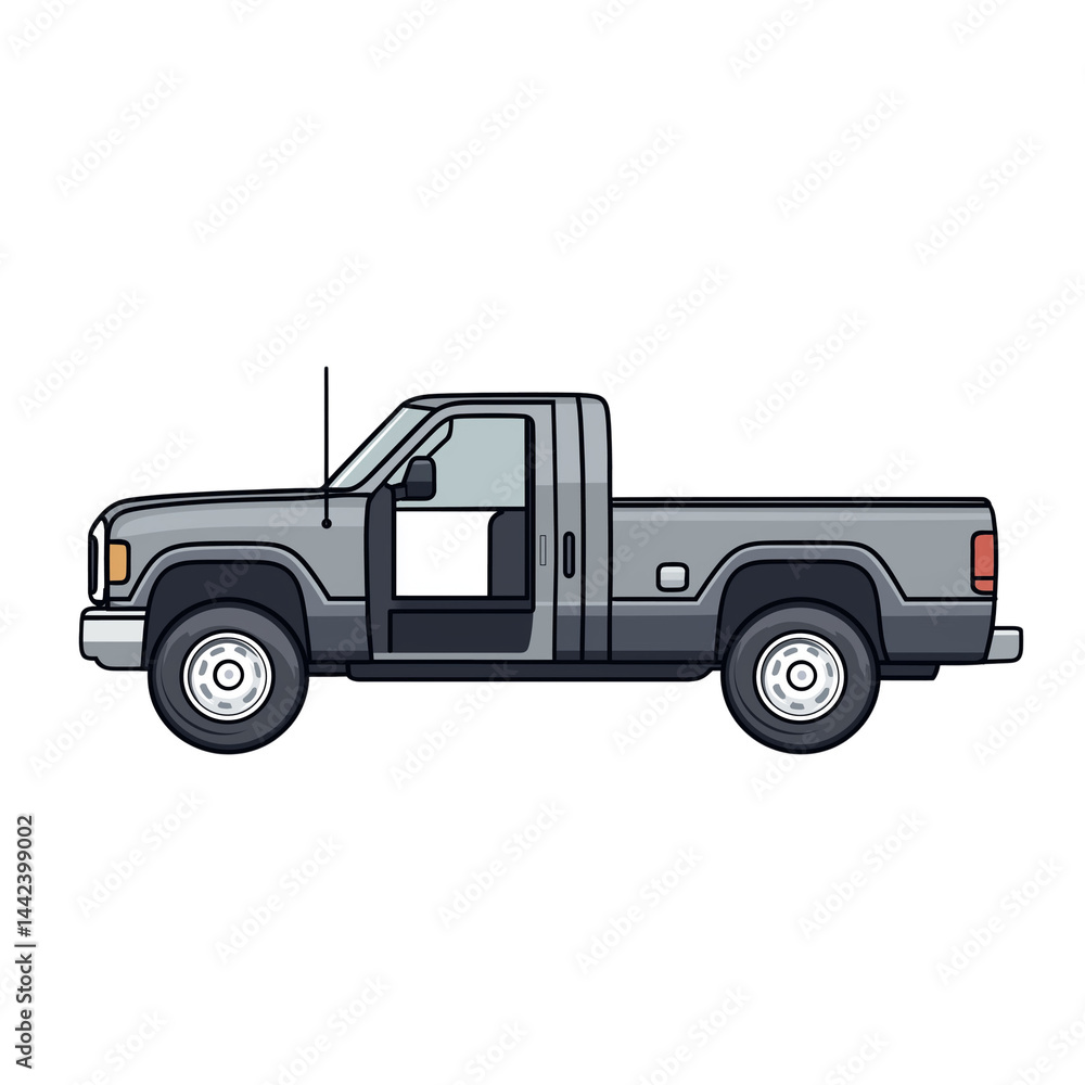 Classic pickup truck in a side view display PNG image with transparent background Classic pickup truck in a side view display PNG image with transparent background