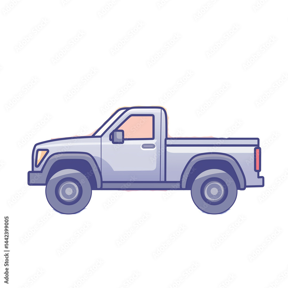 Pickup truck parked on road with clear backdrop PNG image with transparent background Pickup truck parked on road with clear backdrop PNG image with transparent background