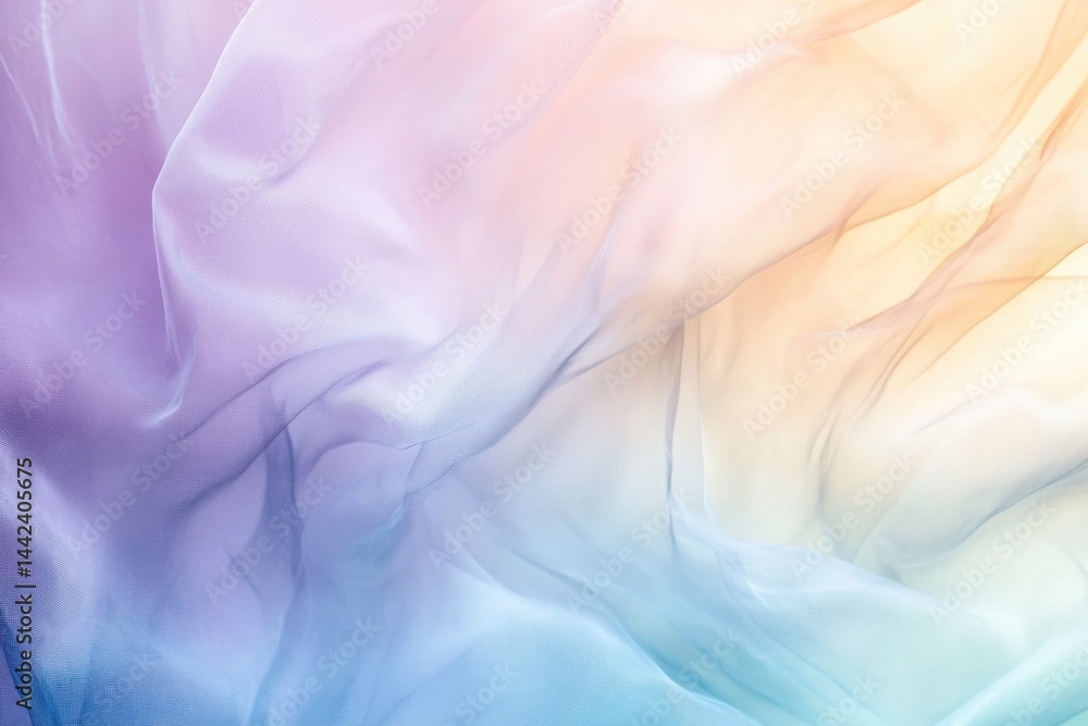 Obraz premium Soft Pastel Fabric Texture Background with Smooth Gradient Colors