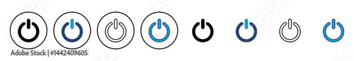 Power icon vector. Power Switch Icon. Electric power