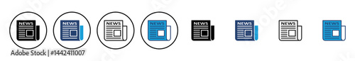 Newspaper icon vector. news paper vector sign