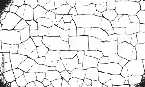 White black grey concrete wall, floor with cracks, texture background, cracked paint