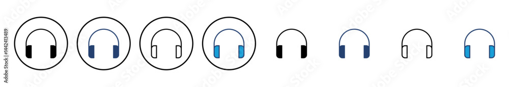 Headphone icon vector. Headvector icon symbols Headphone icon vector. Headvector icon symbols