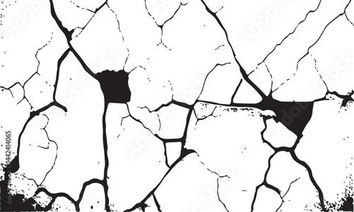 White black grey concrete wall, floor with cracks, texture background, cracked paint