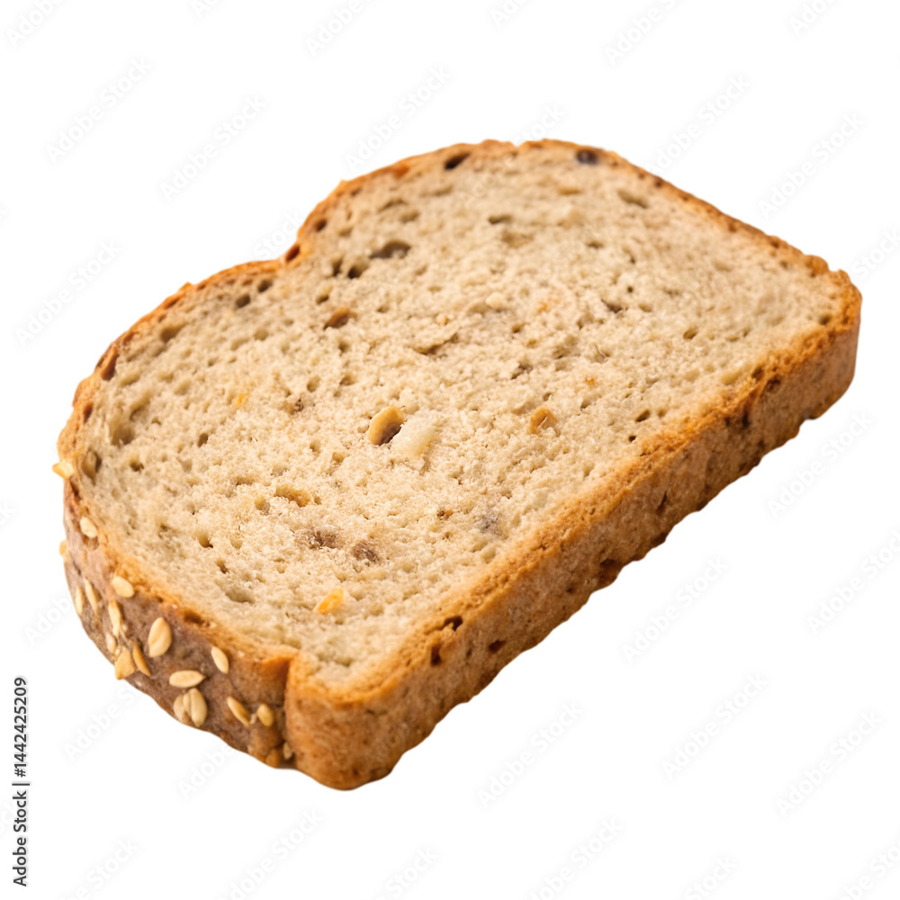 Slice grain bread isolated on transparent background Slice grain bread isolated on transparent background