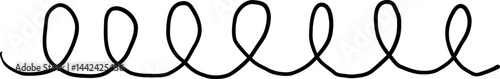 Spiral metal coil wire doodle hand drawn bounce steel curve line spring. Set vape metallic flexible coils. Steel motor spiral . 
