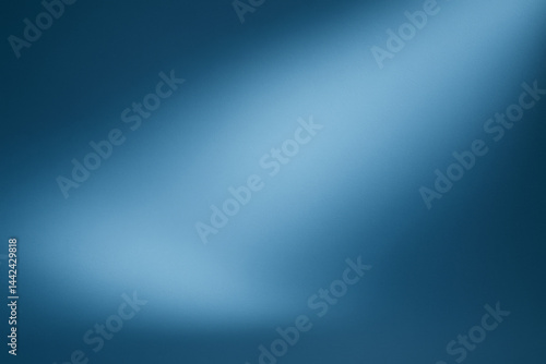 Blue Abstract Spotlight  An elegant display of light and color unfolds  with a captivating spotlight  evoking a sense of depth and sophistication.