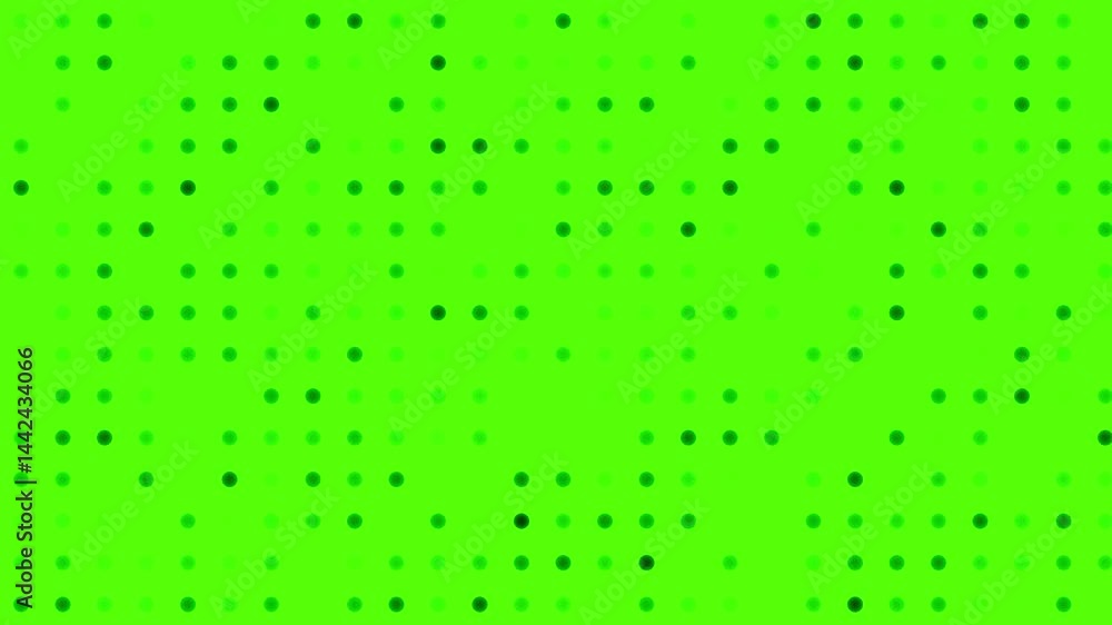 dot background on the green screen dot background on the green screen