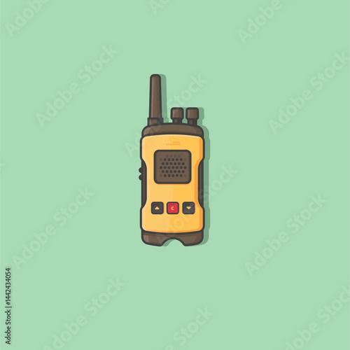 vector illustration of a walkie talkie