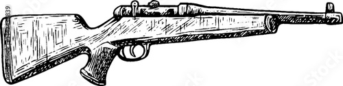 Vintage Rifle Illustration